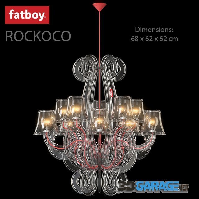 3d-model – Hanging lamp ROCKCOCO FATBOY