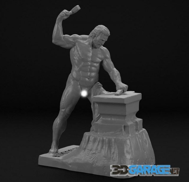 3d-print Model – Hephaestus Greek Olympian God of Fire