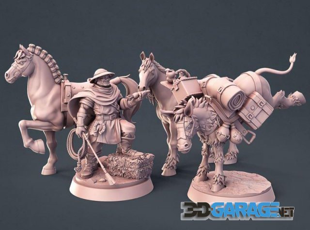 3d-print Model – Horse Trainer Set