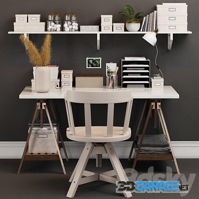 3d-model – IKEA Office Workplace 1