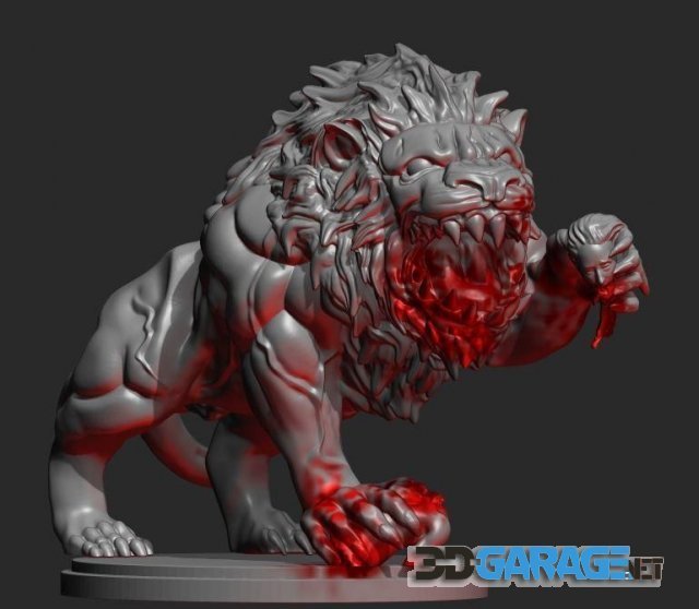 3d-Print Model – KD Mufasa, Lvl2 Lion