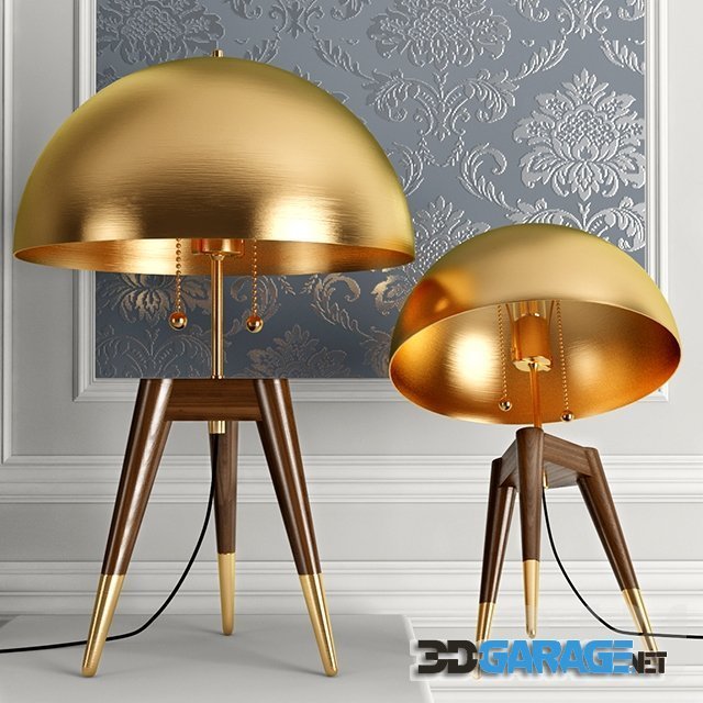3d-model – Matthew Fairbank Fife Tripod Table Lamp