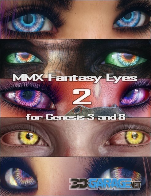 Daz3D – MMX Fantasy Eyes 2 for Genesis 3 and 8