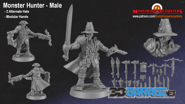 3d-print Model – Monster Hunter Male