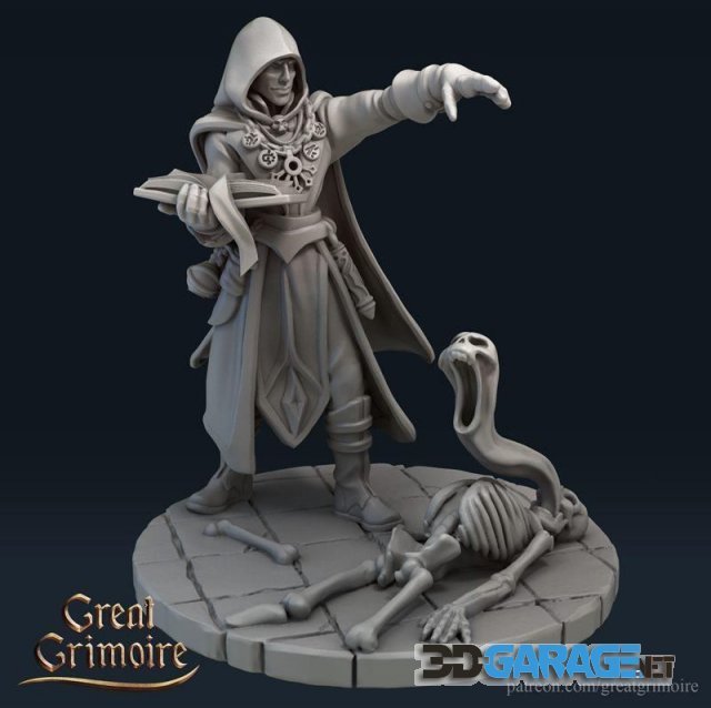 3d-Print Model – Necromancer – Fantasy Miniature