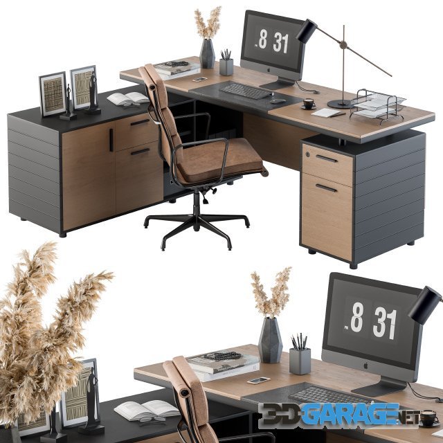 3d-model – Office Furniture Manager Set 06