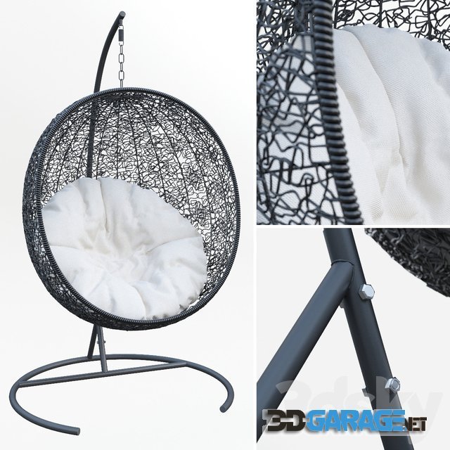 3d-model – Outdoor Wicker Swing Chair