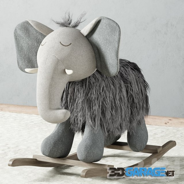 3d-model – Plush Rocking Elephant