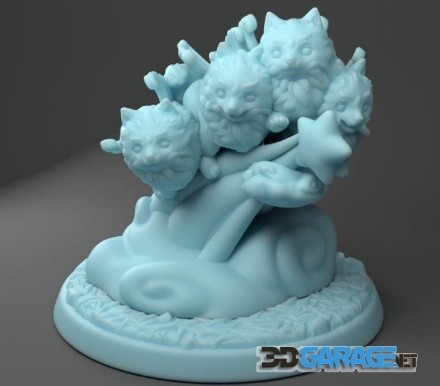 3d-Print Model – Pomeranian Fairy Swarm