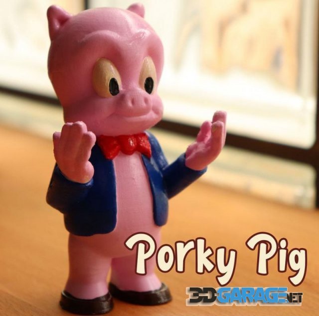 3d-Print Model – Porky Pig