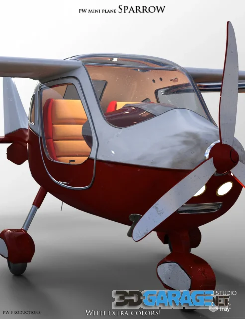 Daz3D – PW Mini Plane Sparrow