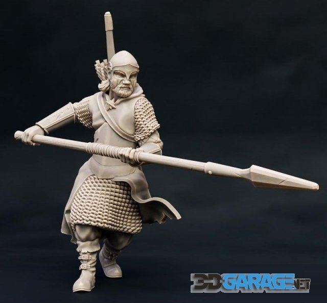 3d-print Model – Ranger with Spear – A