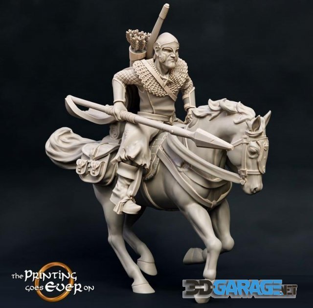 3d-print Model – Ranger with Spear Mounted