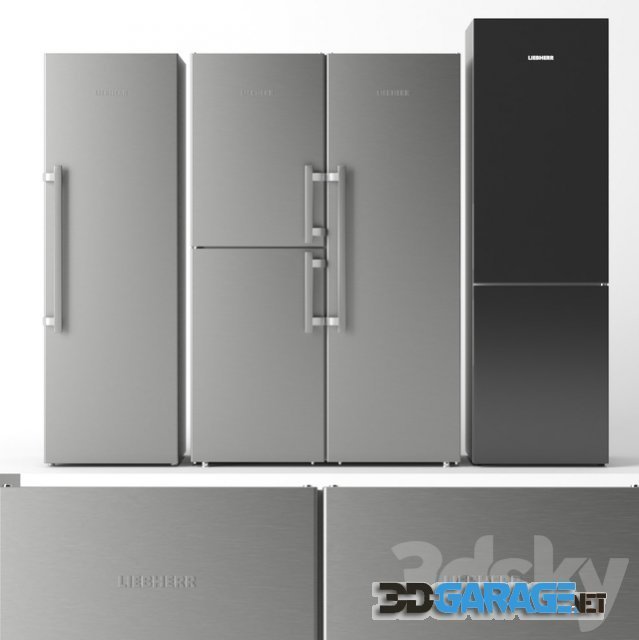 3d-model – Refrigerator Set Liebherr