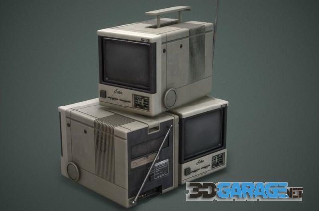 3d-model – Retro Portable TV