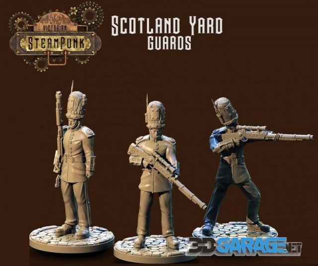 3d-print Model – Scotland Yard Guards