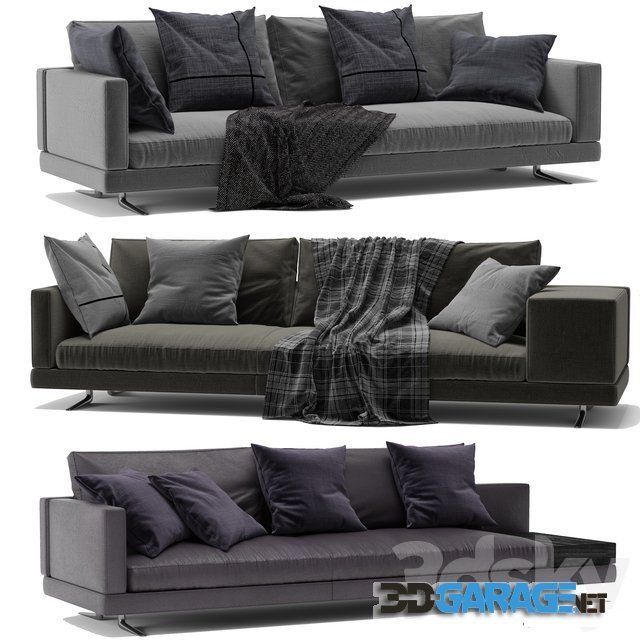 3d-model – Sofa By poliform mondrian