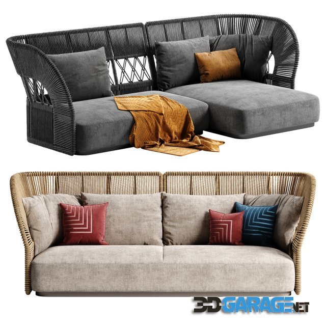 3d-model – Talenti Cliff Deco sofa 1