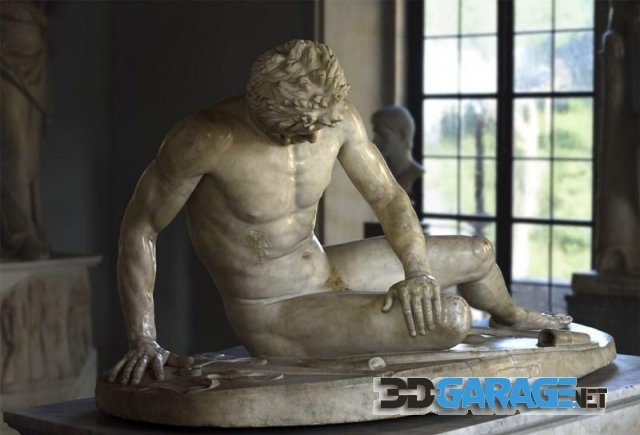 d-print Model –  The Dying Gaul, Hellenistic period Capitoline Museums, Rome