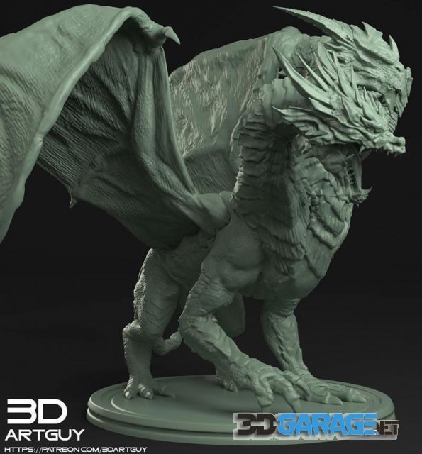 3d-Print Model – Three Headed Dragon