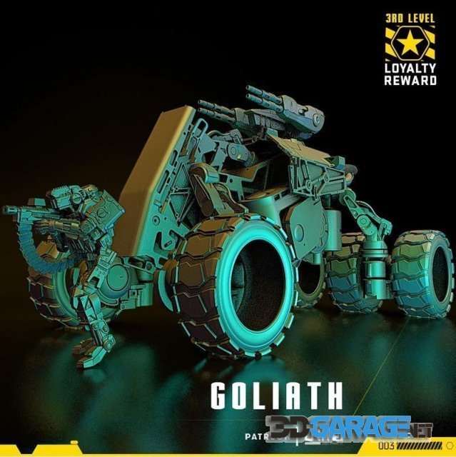 3d-Print Model – Unit 9 Loyalty Reward 2 – Goliath Tank