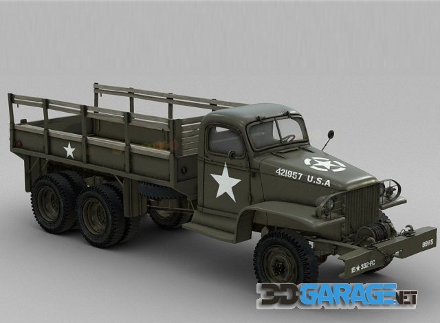 3d-model – US Army Truck GMC CCKW LWB 353-D
