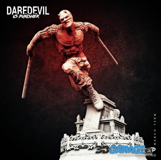 3d-print Model – Wicked – Marvel Netflix Daredevil Sculpture