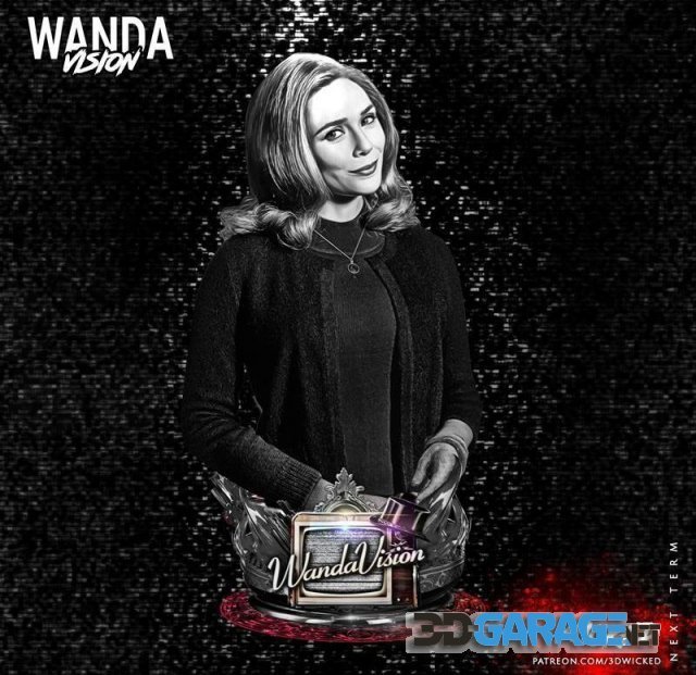 3d-print Model – Wicked – Wanda Bust