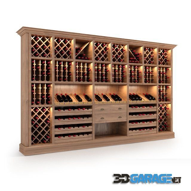 3d-model – Wine rack Store Wine STAND 396)