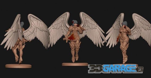 3d-print Model – Winged Space Nun Anime Figurine