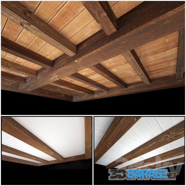 3d-model – Wooden ceiling 3