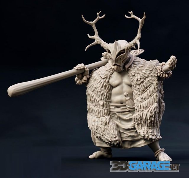 3d-print Model – Woodwose Beastmaster
