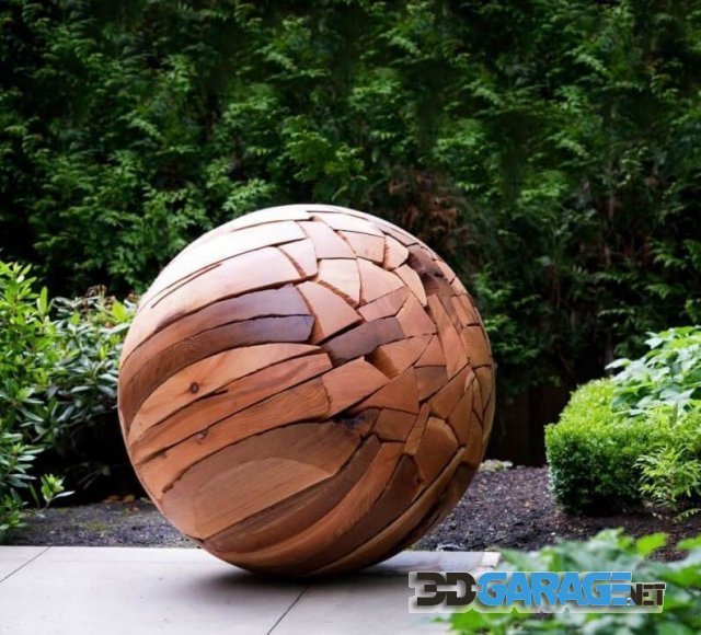 3d-model – Large wooden ball sculpture