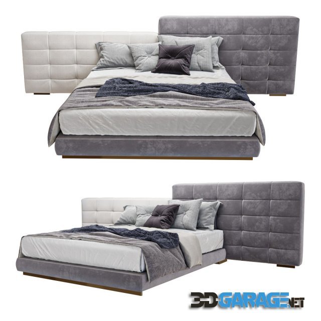 3d-model – Minotti Lawrence bed 3