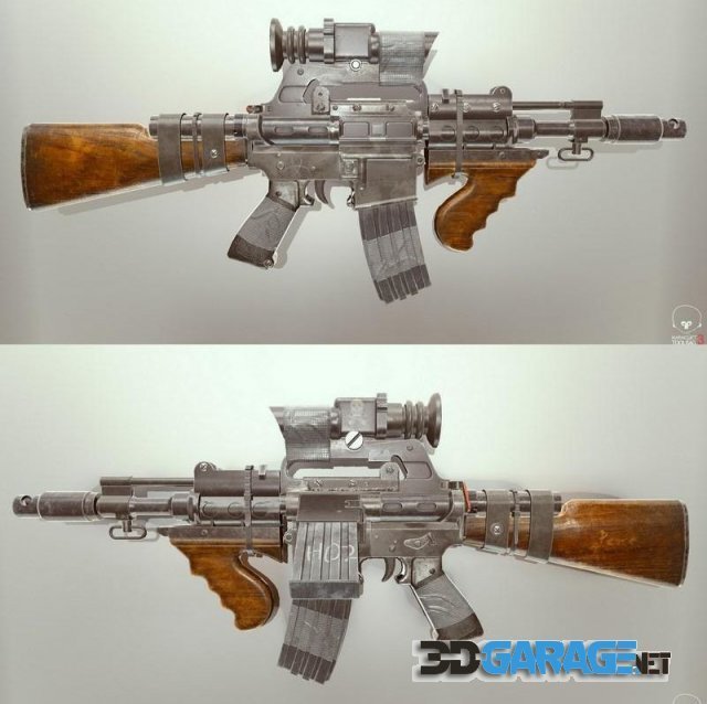 3d-model – Assault rifle PBR