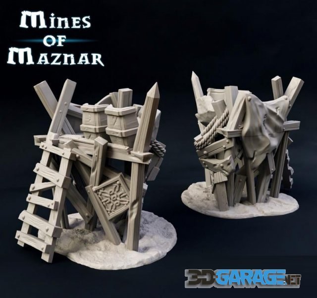 3d-print Model – Goblin Scaffolding Watchtower