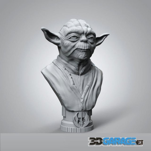 3d-print Model – Master Yoda Bust