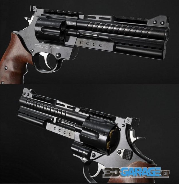 3d-model – NXR 44 Magnum revolver PBR