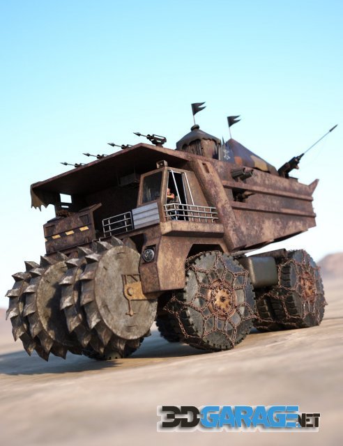 Daz3D – Wasteland Mining Truck